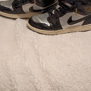 Nike Black and Silver Sneakers